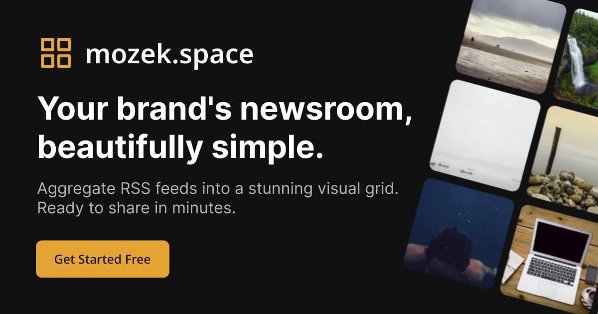 mozek.space - Visual News Aggregator